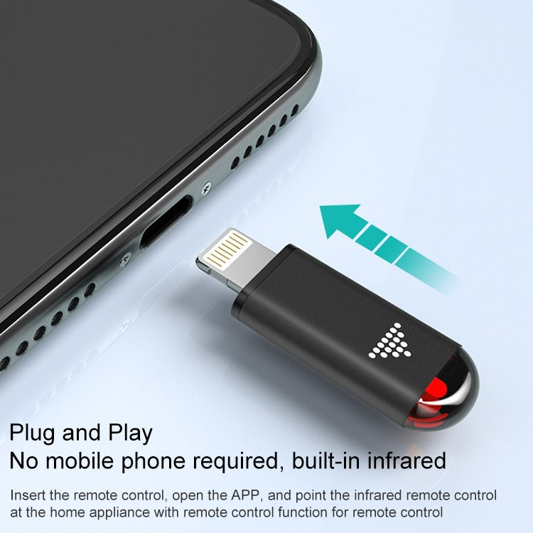 Điều khiển từ xa thông minh R09 cho điện thoại di động hồng ngoại, Giao diện:, 8 Pin (Đen), 8 Pin (Xanh lam nhạt), 8 Pin (Bạc), Type-C (Đen), Type-C (Xanh lam nhạt), Type-C (Bạc), Micro USB (Đen), Micro USB (Xanh lam nhạt), Micro USB (Bạc)