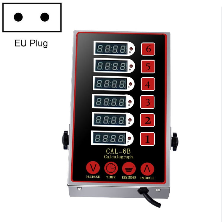Hẹn giờ nhà bếp cho gà rán, burger, nướng, phích cắm EU, 4 kênh, 6 kênh, 8 kênh, 12 kênh