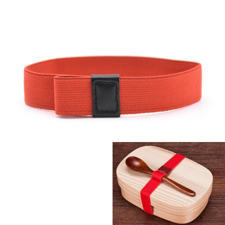 Dây đeo hộp cơm có độ đàn hồi cao, dán cố định hai lớp, dây đeo hộp cơm (đỏ), dây đeo hộp cơm (đen)