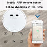 Robot quét tự động nạp nước thông minh GEERLEPOL cho nhà, cấu hình cao, hỗ trợ ứng dụng điện thoại, màu trắng, đen