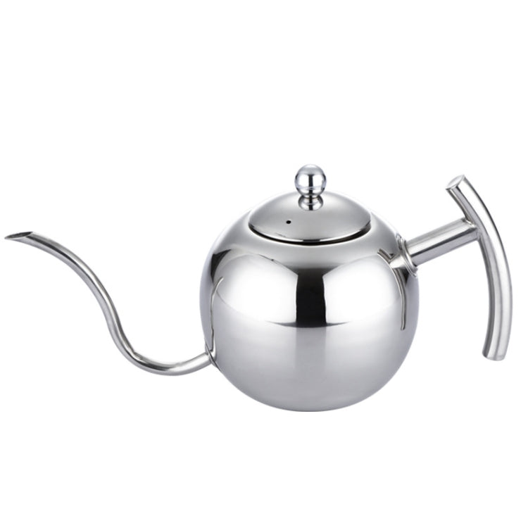 Ấm pha cà phê Mocha cầm tay bằng thép không gỉ kiểu châu Âu, ấm trà thép không gỉ có lọc, 1L, 0,85L