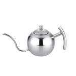 Hand Flush Pot Mocha Coffee Pot Stainless Steel Coffee Pot European Style Stainless Steel Teapot With Strainer, 1L, 0.85L