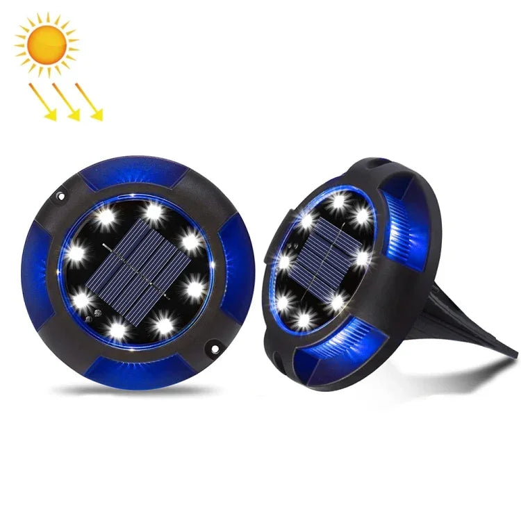 Đèn ngầm năng lượng mặt trời ngoài trời đèn cỏ xoay, thông số:, 12 LED ánh sáng trắng + xanh dương (vỏ nhôm), 12 LED ánh sáng ấm + xanh dương (vỏ nhôm), 12 LED ánh sáng trắng + màu (vỏ nhôm), 12 LED ánh sáng ấm + màu (vỏ nhôm)