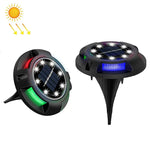 Đèn ngầm năng lượng mặt trời ngoài trời đèn cỏ xoay, thông số:, 12 LED ánh sáng trắng + xanh dương (vỏ nhôm), 12 LED ánh sáng ấm + xanh dương (vỏ nhôm), 12 LED ánh sáng trắng + màu (vỏ nhôm), 12 LED ánh sáng ấm + màu (vỏ nhôm)