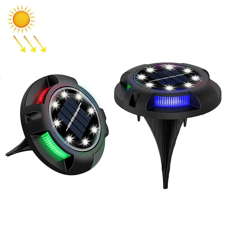 Đèn ngầm năng lượng mặt trời ngoài trời đèn cỏ xoay, thông số:, 12 LED ánh sáng trắng + xanh dương (vỏ nhôm), 12 LED ánh sáng ấm + xanh dương (vỏ nhôm), 12 LED ánh sáng trắng + màu (vỏ nhôm), 12 LED ánh sáng ấm + màu (vỏ nhôm)