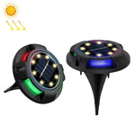 Đèn ngầm năng lượng mặt trời ngoài trời đèn cỏ xoay, thông số:, 12 LED ánh sáng trắng + xanh dương (vỏ nhôm), 12 LED ánh sáng ấm + xanh dương (vỏ nhôm), 12 LED ánh sáng trắng + màu (vỏ nhôm), 12 LED ánh sáng ấm + màu (vỏ nhôm)