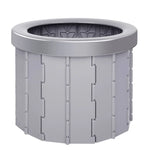 Nhà vệ sinh gập gọn du lịch xe hơi có nắp, nhà vệ sinh cắm trại khẩn cấp trong nhà, nhà vệ sinh gập gọn (đen), nhà vệ sinh gập gọn (xám)