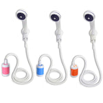 LLT-ES01 thiết bị tắm cho thú cưng điện ngoài trời cắm trại, kiểu: tiêu chuẩn (cam trắng), tiêu chuẩn (xanh da trời), tiêu chuẩn (hồng), cao cấp (cam trắng), cao cấp (xanh da trời), cao cấp (hồng)
