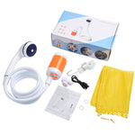 LLT-ES01 thiết bị tắm cho thú cưng điện ngoài trời cắm trại, kiểu: tiêu chuẩn (cam trắng), tiêu chuẩn (xanh da trời), tiêu chuẩn (hồng), cao cấp (cam trắng), cao cấp (xanh da trời), cao cấp (hồng)