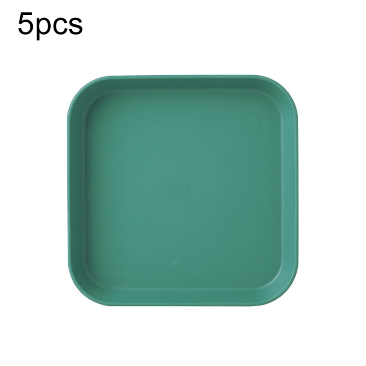 5 chiếc đĩa nhựa nhỏ 6 inch dùng trong nhà, đĩa đựng bánh snack, khay rác bàn ăn