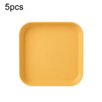 5 chiếc đĩa nhựa nhỏ 6 inch dùng trong nhà, đĩa đựng bánh snack, khay rác bàn ăn