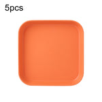 5 chiếc đĩa nhựa nhỏ 6 inch dùng trong nhà, đĩa đựng bánh snack, khay rác bàn ăn