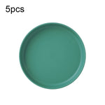 5 chiếc đĩa nhựa nhỏ 6 inch dùng trong nhà, đĩa đựng bánh snack, khay rác bàn ăn