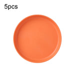 5 chiếc đĩa nhựa nhỏ 6 inch dùng trong nhà, đĩa đựng bánh snack, khay rác bàn ăn