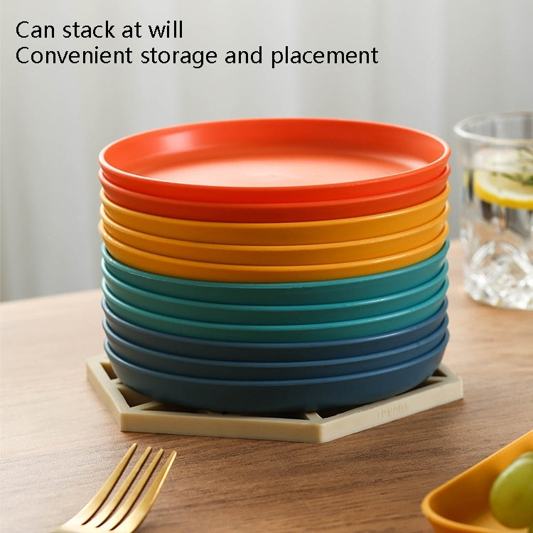 5 chiếc đĩa nhựa nhỏ 6 inch dùng trong nhà, đĩa đựng bánh snack, khay rác bàn ăn
