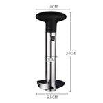 2 cái dao gọt dứa bằng thép không gỉ, dụng cụ cắt trái cây nhà bếp, dao gọt lõi dứa (tay cầm đen), dao gọt lõi dứa (tay cầm vàng)