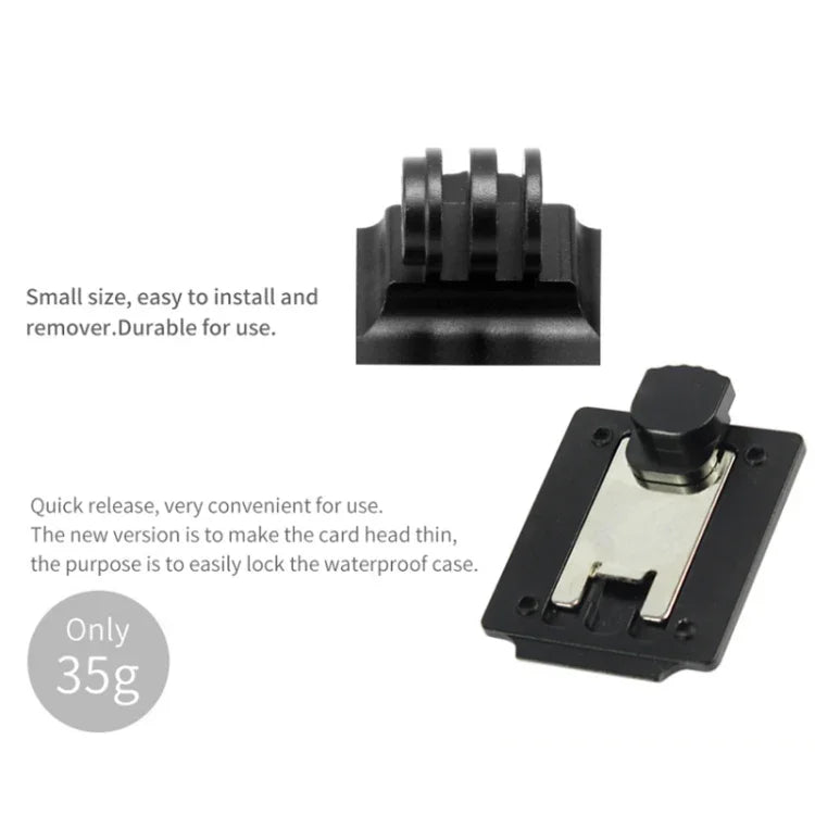 Bộ chuyển đổi gắn cố định đế mũ bảo hiểm săn bắn CS NVG cho GoPro HERO9 Black /HERO8 Black /7 /6 /5 /5 Session /4 Session /4 /3+ /3 /2 /1, DJI Osmo Action, Xiaoyi và các máy quay hành động khác, Phiên bản nâng cấp, Phiên bản cổ điển