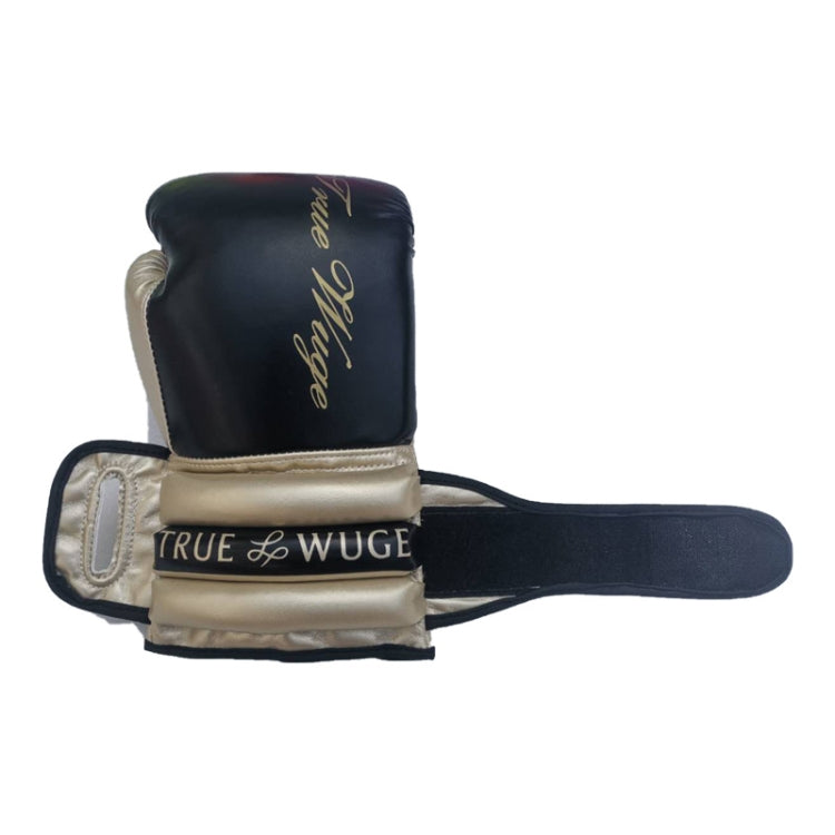 Găng tay boxing Sanda tự do nửa ngón, màu đen vàng