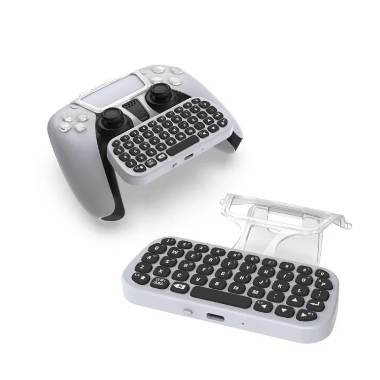 DOBE TP5-0556 Bàn phím Bluetooth tay cầm chơi game không dây có jack cắm tai nghe cho PS5, Bàn phím Bluetooth TP5-0556