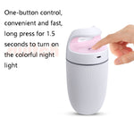 Máy lọc không khí cắm USB ô tô gia đình BD-MD1 Máy tạo ẩm ánh sáng nhiều màu, Hồng, Xanh dương, Xanh lá
