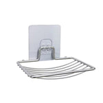 Kệ đựng xà phòng phòng tắm gắn tường bằng thép không gỉ, kiểu: một tầng có miếng dán, một tầng có miếng dán, một tầng cong có miếng dán