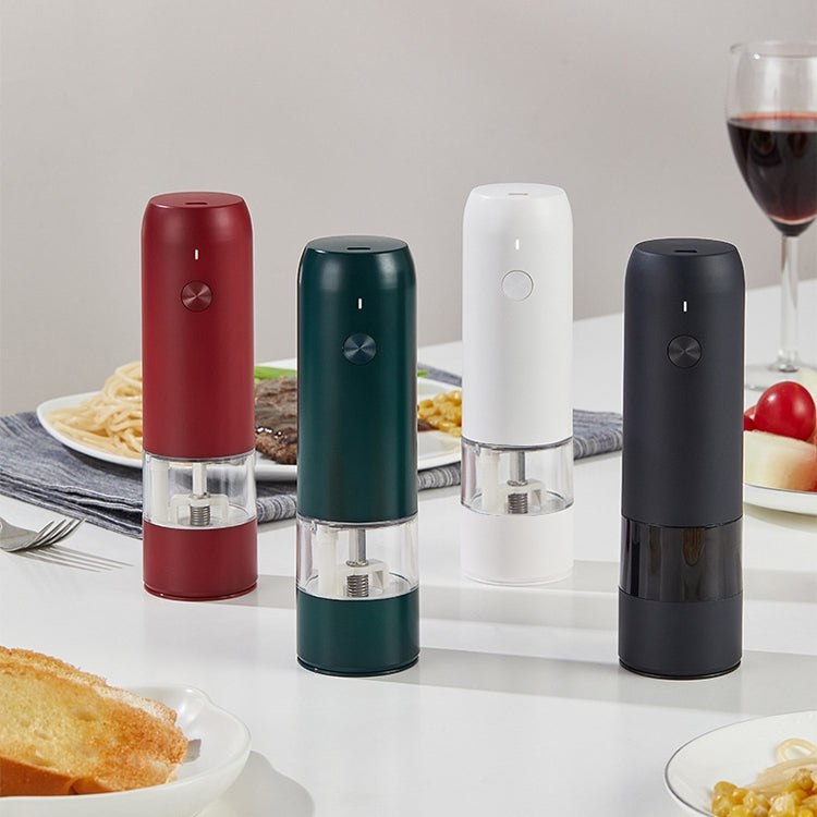 Máy xay tiêu điện BY800, loại sạc, xay tiêu đen, muối biển, gia vị, màu đen, trắng, đỏ ngọc, xanh ngọc lục bảo