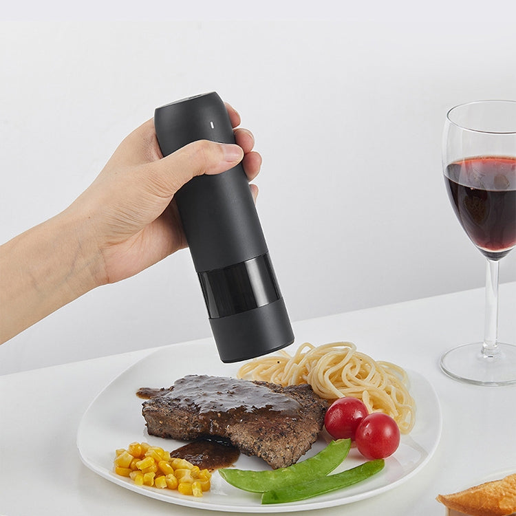 Máy xay tiêu điện BY800, loại sạc, xay tiêu đen, muối biển, gia vị, màu đen, trắng, đỏ ngọc, xanh ngọc lục bảo
