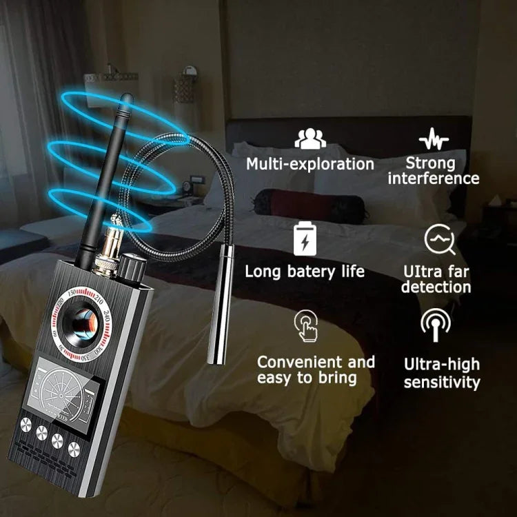 Máy phát hiện tín hiệu camera K68 khách sạn chống quay lén, chống định vị, phát hiện tự động, chống nghe lén và giám sát, K68