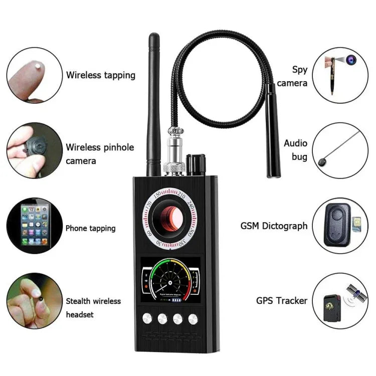 Máy phát hiện tín hiệu camera K68 khách sạn chống quay lén, chống định vị, phát hiện tự động, chống nghe lén và giám sát, K68