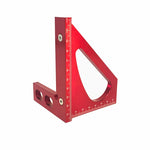Dụng Cụ Mộc Thước Đánh Dấu Hợp Kim Nhôm 90 Độ Đa Năng, Thước Tam Giác