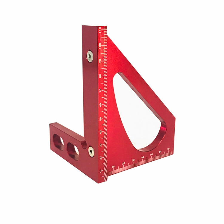 Dụng Cụ Mộc Thước Đánh Dấu Hợp Kim Nhôm 90 Độ Đa Năng, Thước Tam Giác