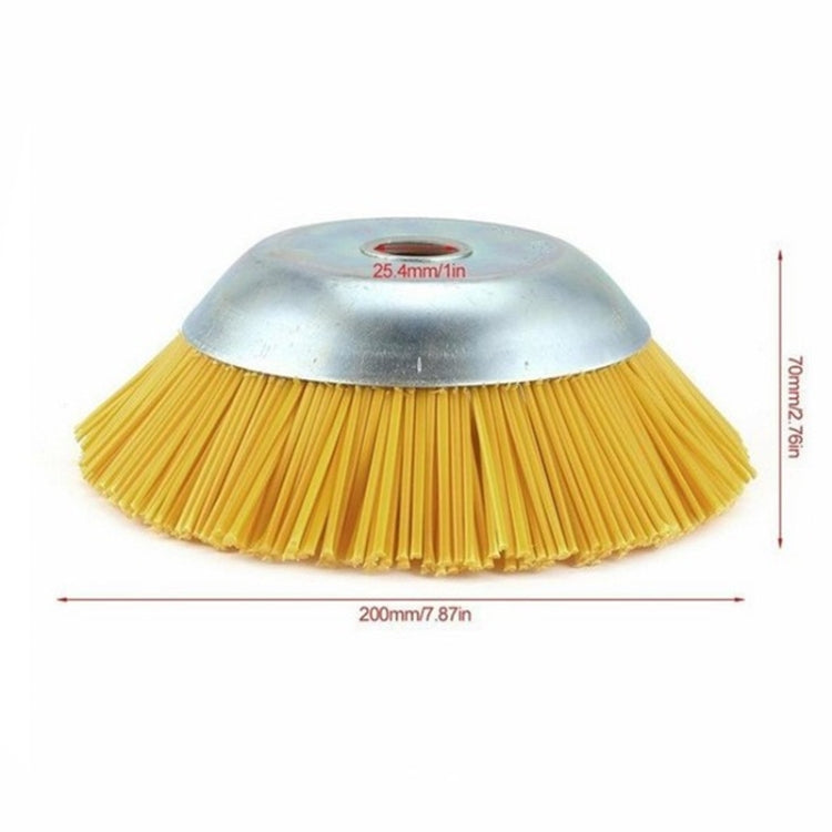 Đầu máy nhổ cỏ bằng dây nylon 8 inch, loại bát chổi nhổ cỏ, Chổi nhổ cỏ 8 inch