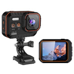 SC002-12 Camera thể thao ngoài trời 4K WiFi Chống nước lặn Mini, Màu đen