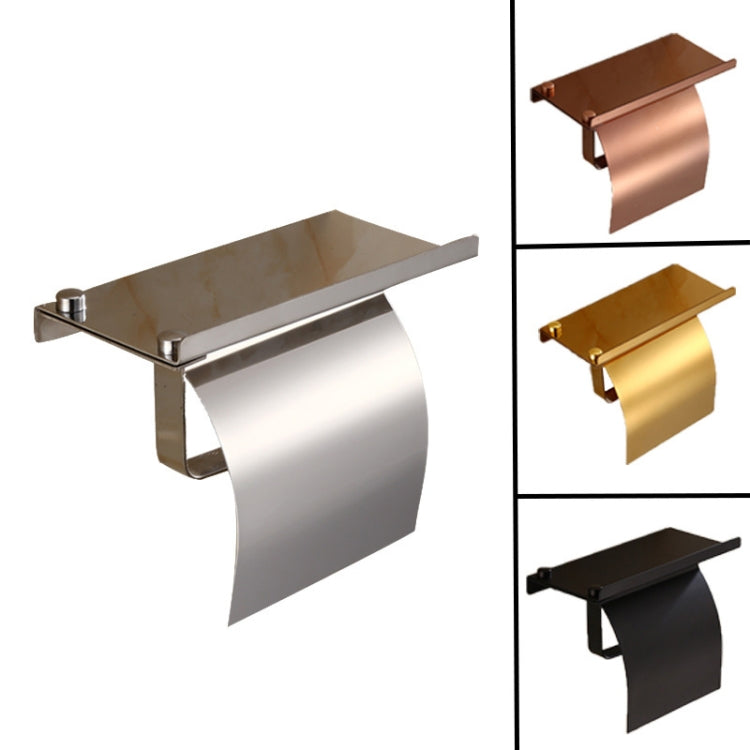 4103 giá đỡ giấy cuộn bằng thép không gỉ, giá khăn giấy điện thoại, giá phòng tắm khách sạn, màu: gương, đen