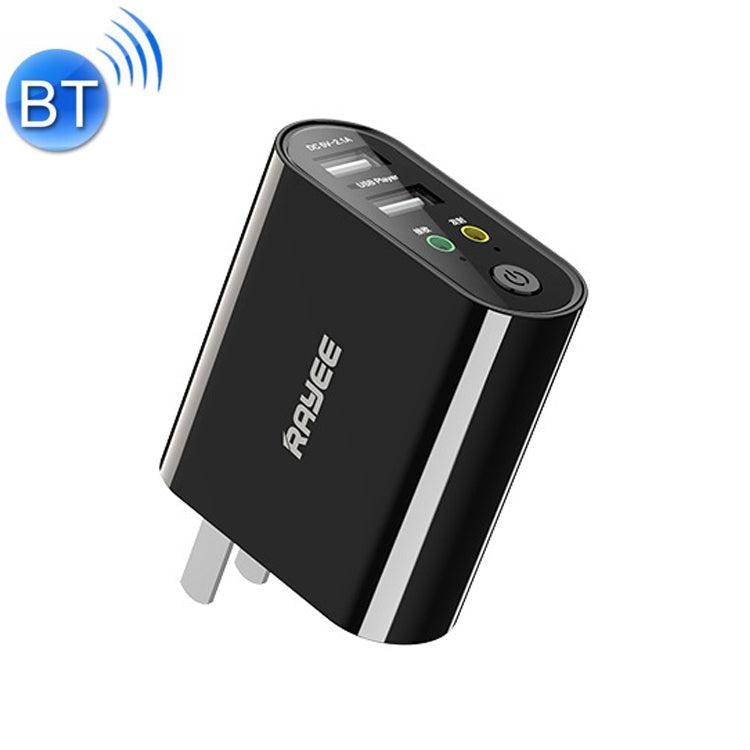 Bộ thu phát âm thanh Bluetooth 5.0 RAYEE K8 2 trong 1, hỗ trợ sạc nhanh 2.1A, ổ đĩa USB, phích cắm US, K8