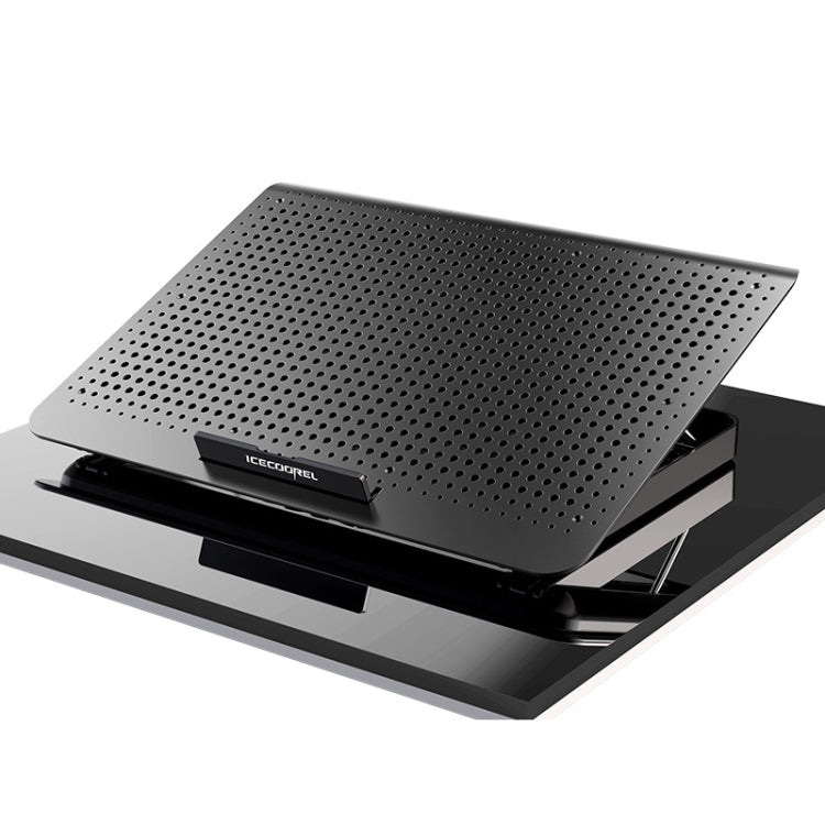 Giá đỡ tản nhiệt laptop hợp kim nhôm ICE COOREL, yên tĩnh, màu bạc không gian, vàng tungsten đen, sáu quạt bạc không gian, sáu quạt vàng tungsten đen
