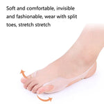 Đai chỉnh ngón chân cái lệch Hallux Valgus chất liệu SEBS mềm mại và thoải mái, 1 đôi màu trắng SEBS