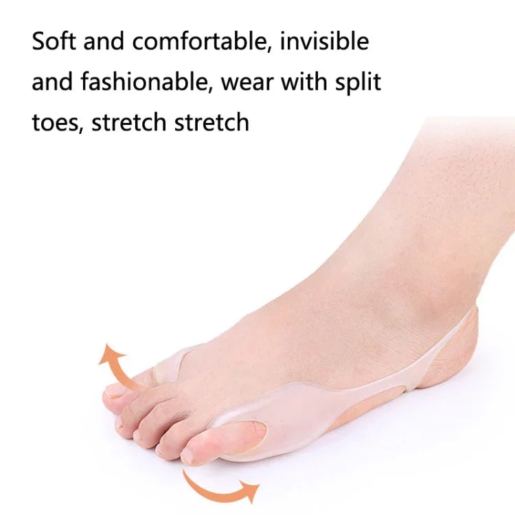 Đai chỉnh ngón chân cái lệch Hallux Valgus chất liệu SEBS mềm mại và thoải mái, 1 đôi màu trắng SEBS
