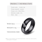 Nhẫn gốm nano đơn giản, nhẫn titan thời trang với zircon, size 10, 7, 8, 9, 6