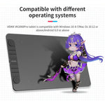 Bảng vẽ kỹ thuật số VEIKK VK1060PRO Bảng vẽ tay Bảng vẽ điện tử Có thể kết nối với điện thoại, VK1060PRO