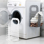 Giỏ đựng quần áo bẩn gấp gọn treo tường phòng tắm gia đình không cần đục lỗ, giỏ đựng đồ chơi, màu trắng, xám