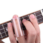 Bộ 4 trong 1 gồm thanh trượt Plexiglass + thanh trượt thép không gỉ + móng tay guitar Celluloid + hộp nhựa, thanh trượt Plexiglass