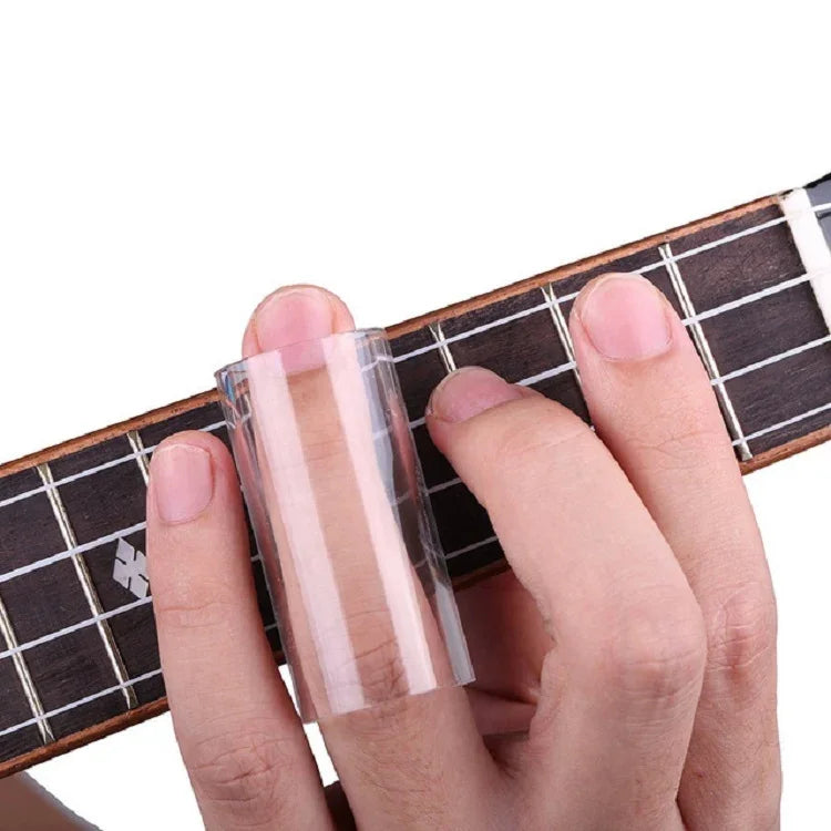 Bộ 4 trong 1 gồm thanh trượt Plexiglass + thanh trượt thép không gỉ + móng tay guitar Celluloid + hộp nhựa, thanh trượt Plexiglass