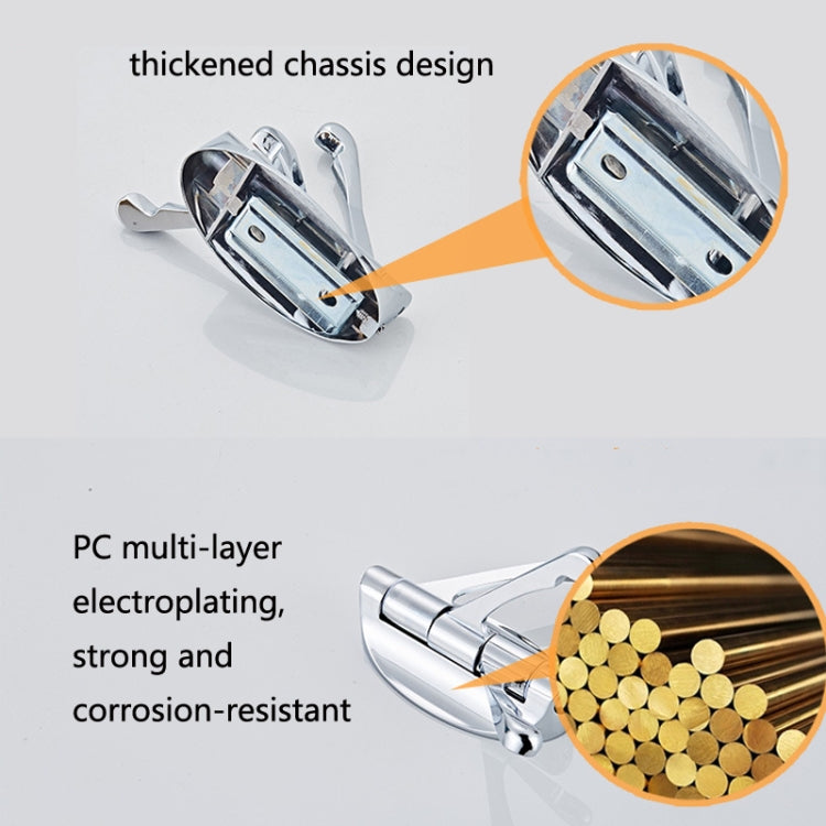 Móc treo áo di động 180 độ 8231, móc treo nhà tắm, màu: Chrome, Niken lụa, Vàng, Đồng xanh, Đồng đen