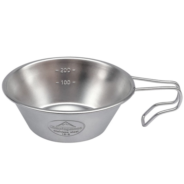 Campingmoon S220 Bát thép không gỉ dày di động ngoài trời Bộ dao muỗng nĩa đa năng cắm trại