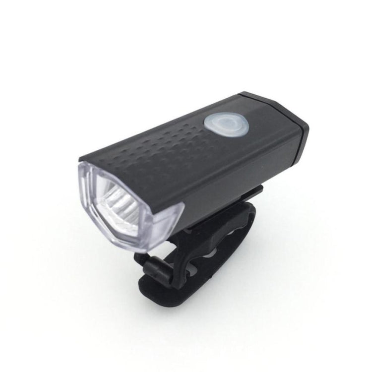 Đèn xe đạp nổi bật sạc USB chống nước, bộ đèn pha và đèn hậu xe đạp, đèn pha + đèn hậu (Màu đen)