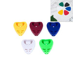100 hộp đựng ABS cho phím gảy đàn guitar, giao màu ngẫu nhiên, hộp phím gảy hình trái tim, hộp phím gảy tam giác lớn