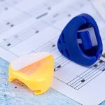 100 hộp đựng ABS cho phím gảy đàn guitar, giao màu ngẫu nhiên, hộp phím gảy hình trái tim, hộp phím gảy tam giác lớn