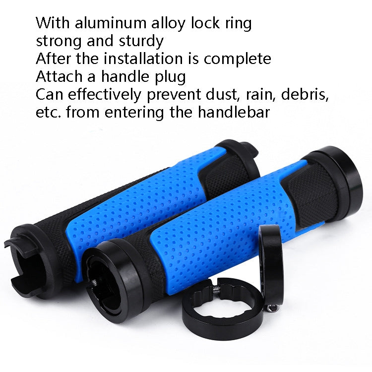 1 Đôi Bao Tay Cầm Cao Su Xe Đạp BG-0404 Bao Tay Cầm Chống Trượt Khóa Hai Bên Cho Xe Đạp Địa Hình