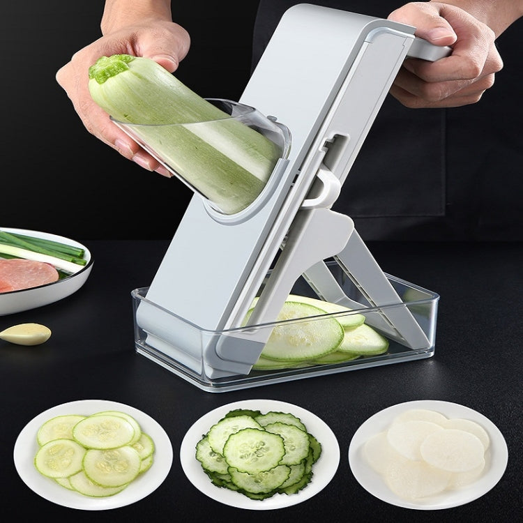 Dụng cụ cắt tay, máy ép lát, dụng cụ bào bếp, màu xám đơn giản, xanh đơn giản